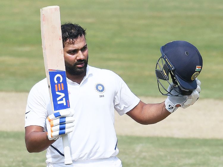 Rohit Sharma hits first century as an opener in Test Cricket in Vizag