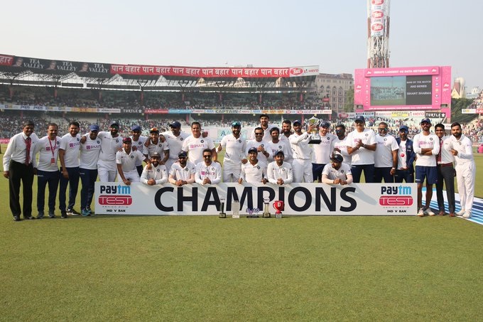 India wins the Pink-ball test by an innings and 46 runs; clinch series 2-0