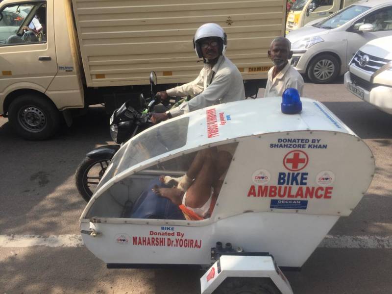 A Good Samaritan bike ambulance act, indeed