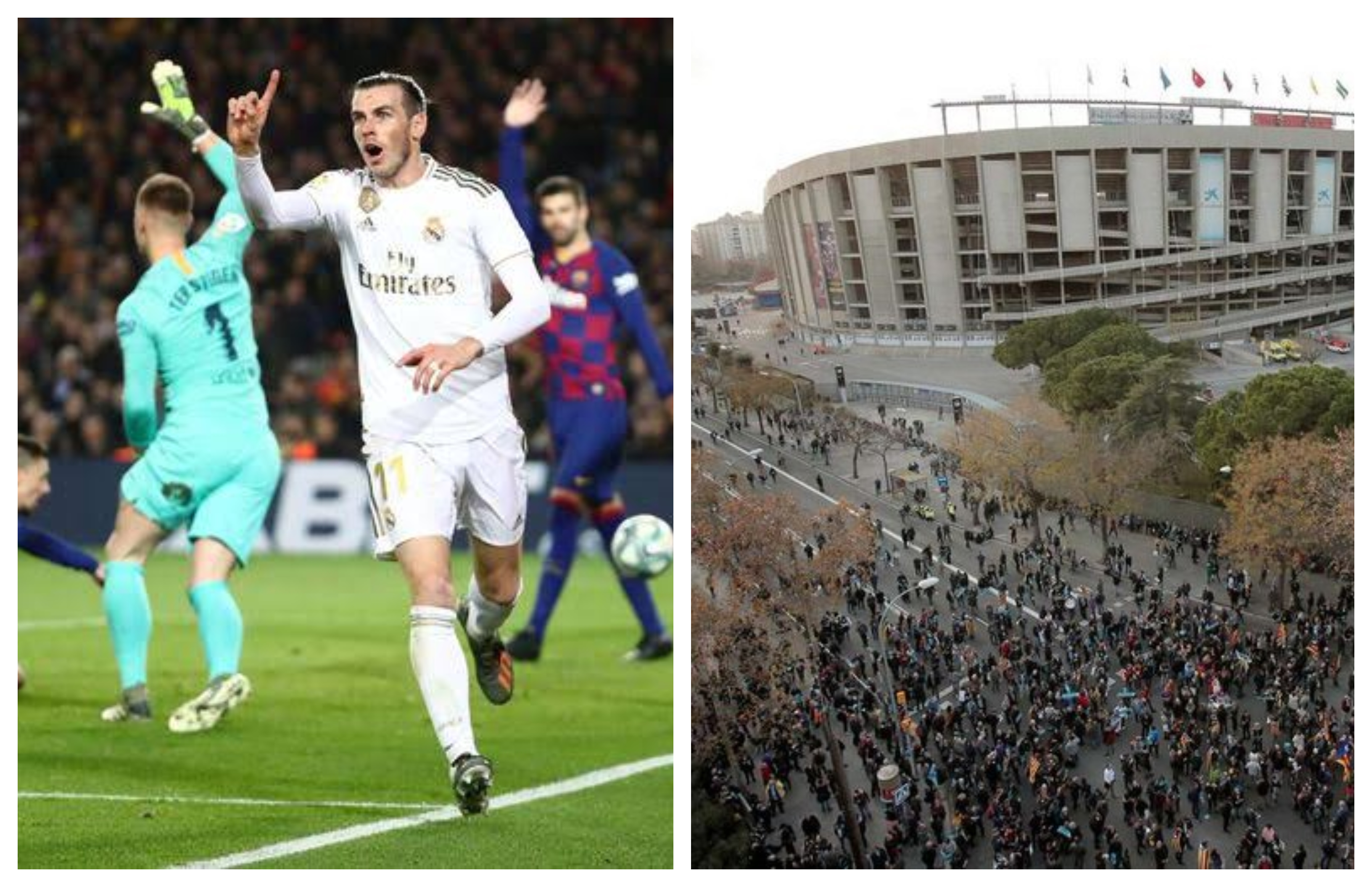 El Clasico concluded with zero goals, as protests puts pressure on match