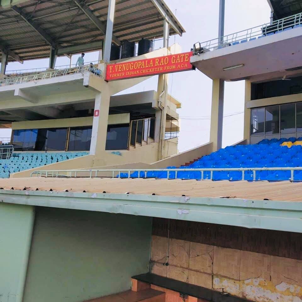 Stand in Vizag cricket stadium named after Andhra Cricketer Y Venugopala Rao