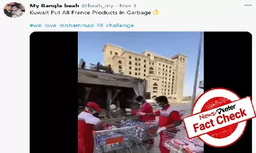 Face Check: Kuwait is not dumping products from French as claimed in viral video