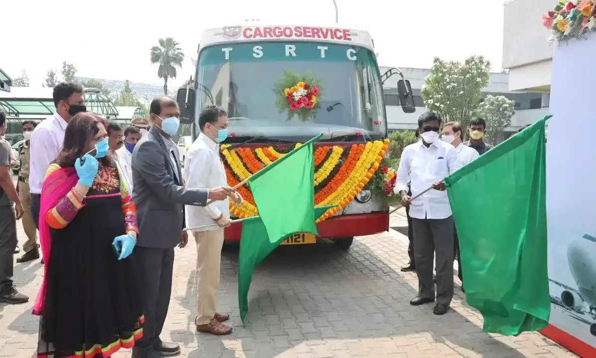 GMR Hyderabad Air Cargo, TSRTC sign MoU to launch cargo bus feeder service