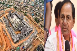 KCR orders officials to open Yadadri temple in 3 months KCR orders officials to open Yadadri temple in 3 months
