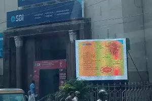 SBI Abids branch fined Rs 50,000 for flashing lights on advertisement SBI Abids branch fined Rs 50,000 for flashing lights on advertisement
