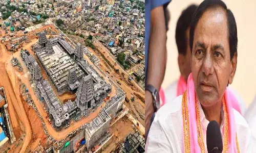 KCR orders officials to open Yadadri temple in 3 months