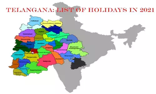 List of holidays for Telanagana government employees in 2021