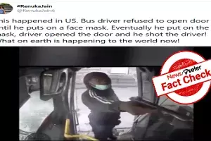 Fact Check: No. driver in viral video was not shot by angry passenger in US Fact Check: No. driver in viral video was not shot by angry passenger in US