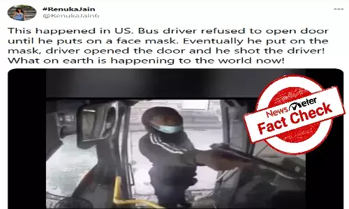 Fact Check: No. driver in viral video was not shot by angry passenger in US