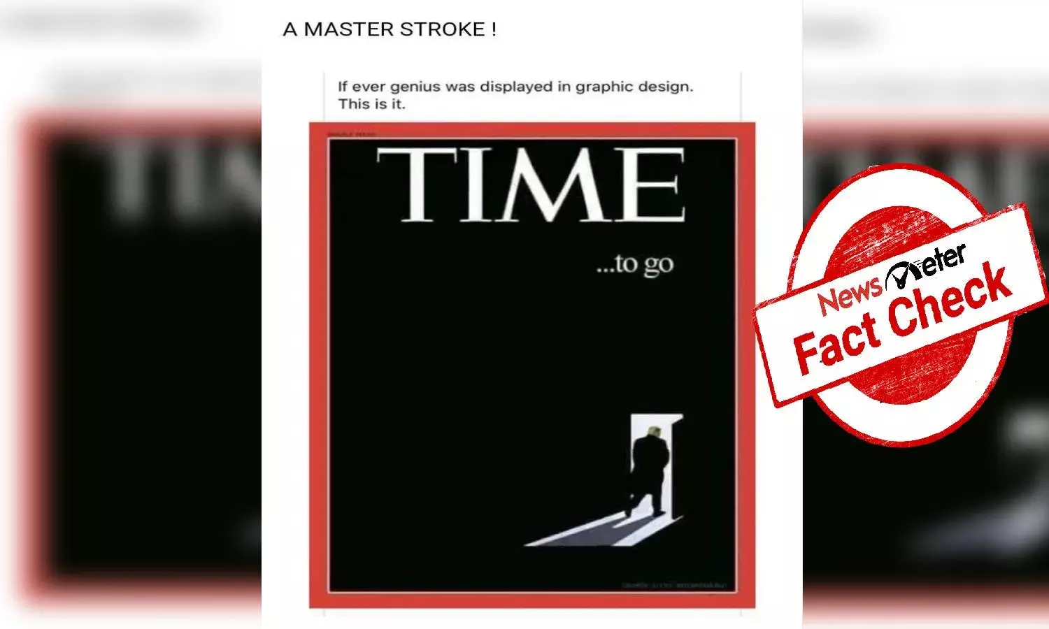 Fact Check:  Viral image of Time cover mocking US President Donald Trump is fake