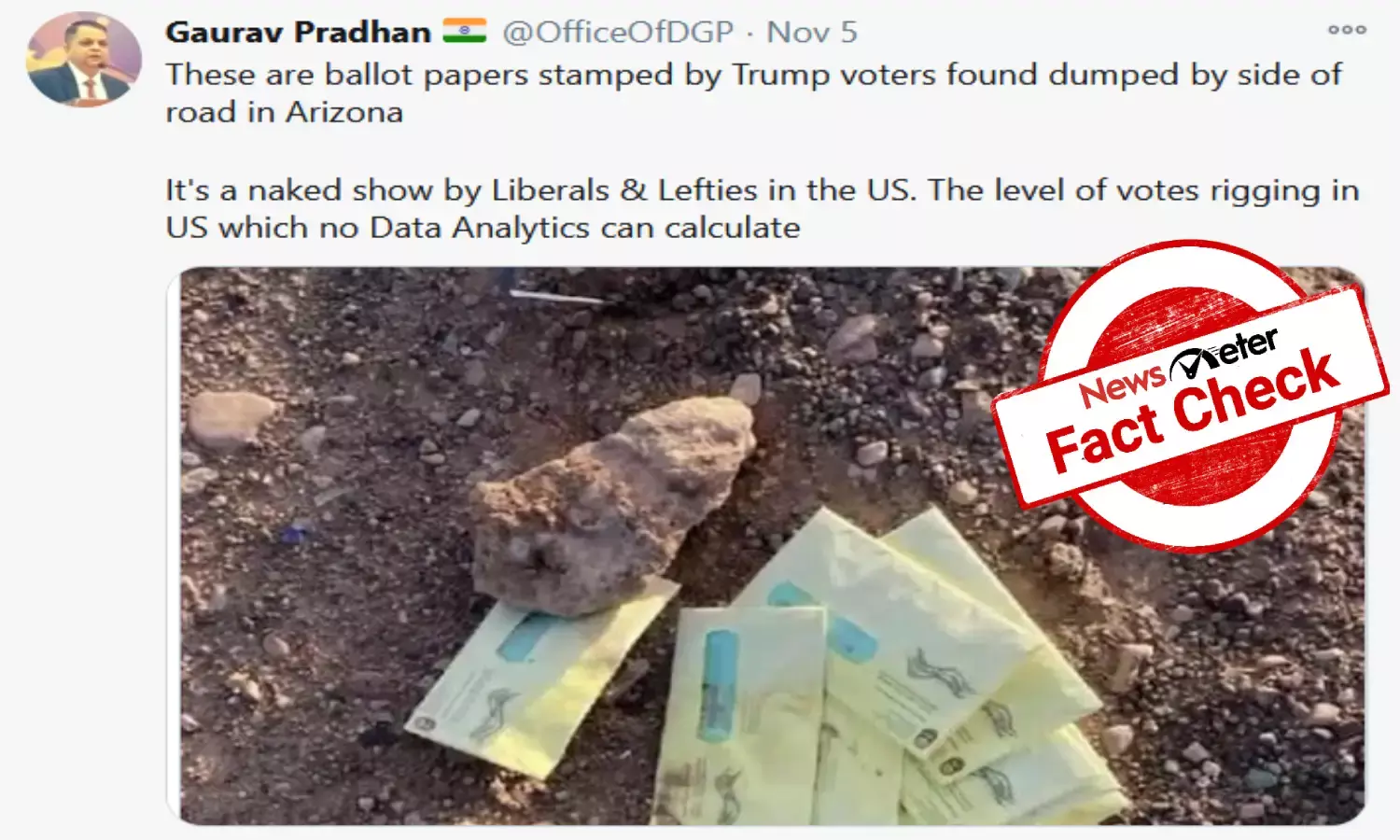 Fact Check: Image of unopened mail-in ballots in Arizona shared with false claim