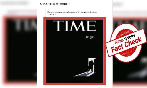 Fact Check:  Viral image of Time cover mocking US President Donald Trump is fake