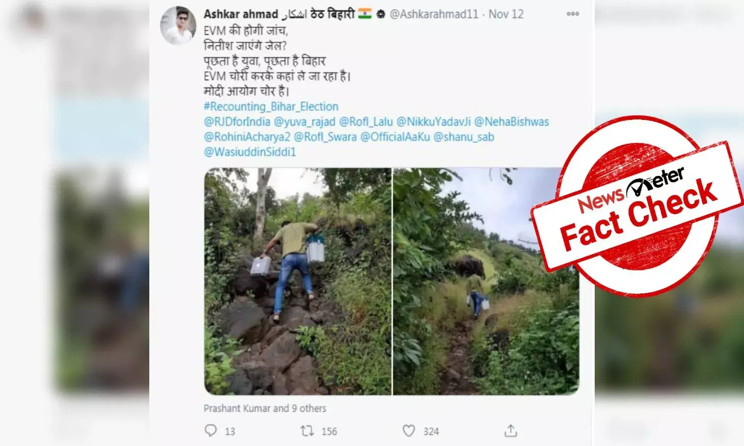 Fact Check: No, EVMs were not stolen during Bihar elections