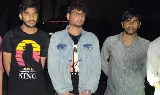 Daredevil mission: Local divers rescue three picnickers from flooded hill at Yarada beach