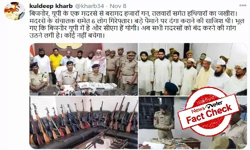 Fact Check: No, police did not seize weapons from Bijnor mosque