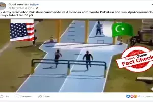 Fact Check: Viral video does not show Pak, US armed forces taking part in obstacle course race Fact Check: Viral video does not show Pak, US armed forces taking part in obstacle course race