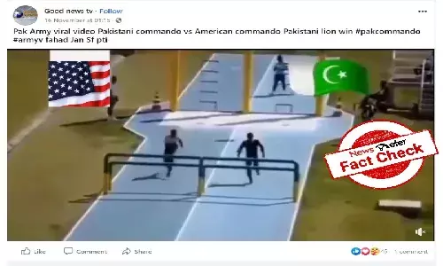 Fact Check: Viral video does not show Pak, US armed forces taking part in obstacle course race