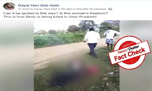 Fact Check: Video of womans charred corpse is from Mysore, not UP