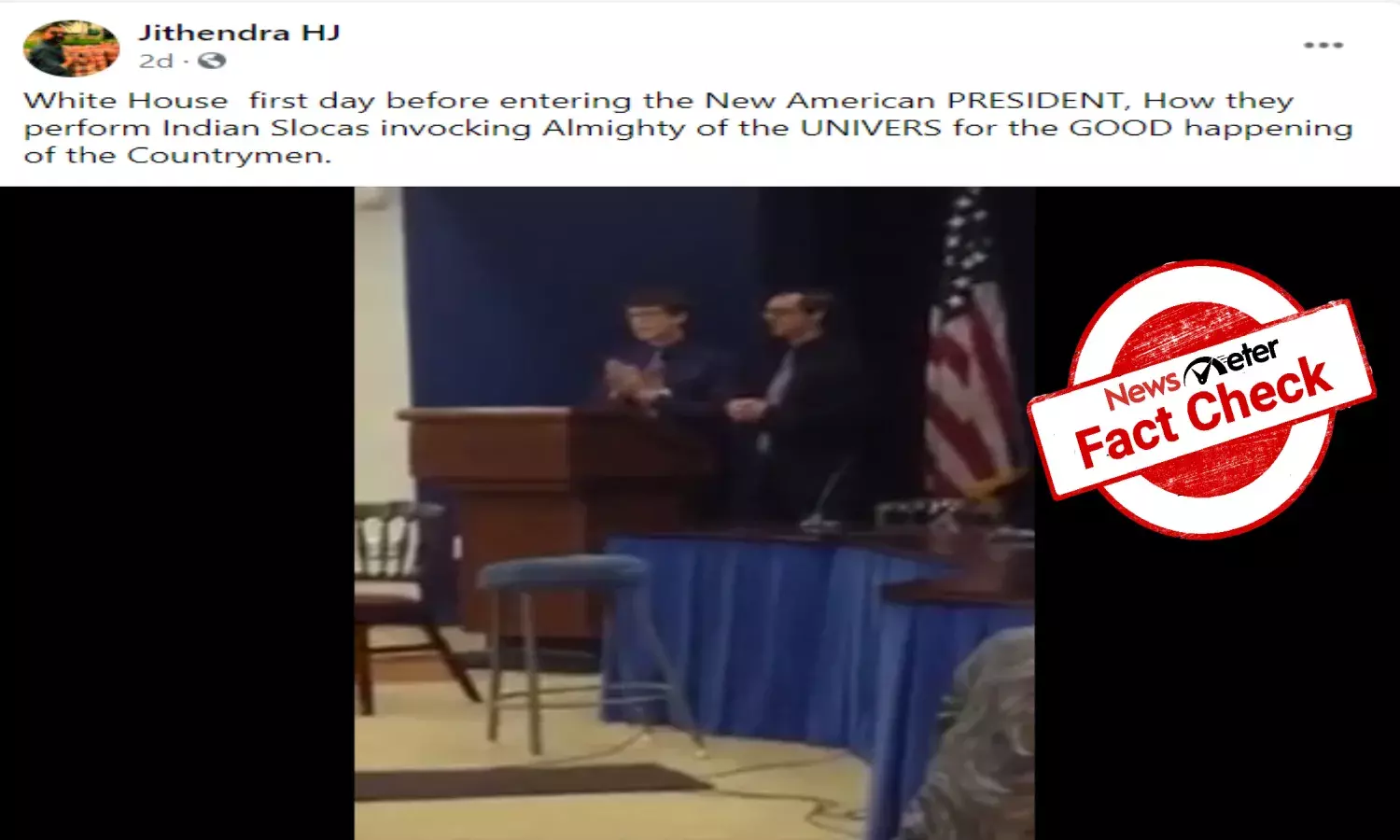 Fact Check: No, Biden has not been welcomed into White House amid Vedic chants