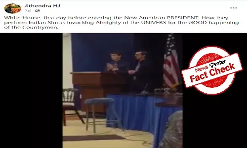 Fact Check: No, Biden has not been welcomed into White House amid Vedic chants