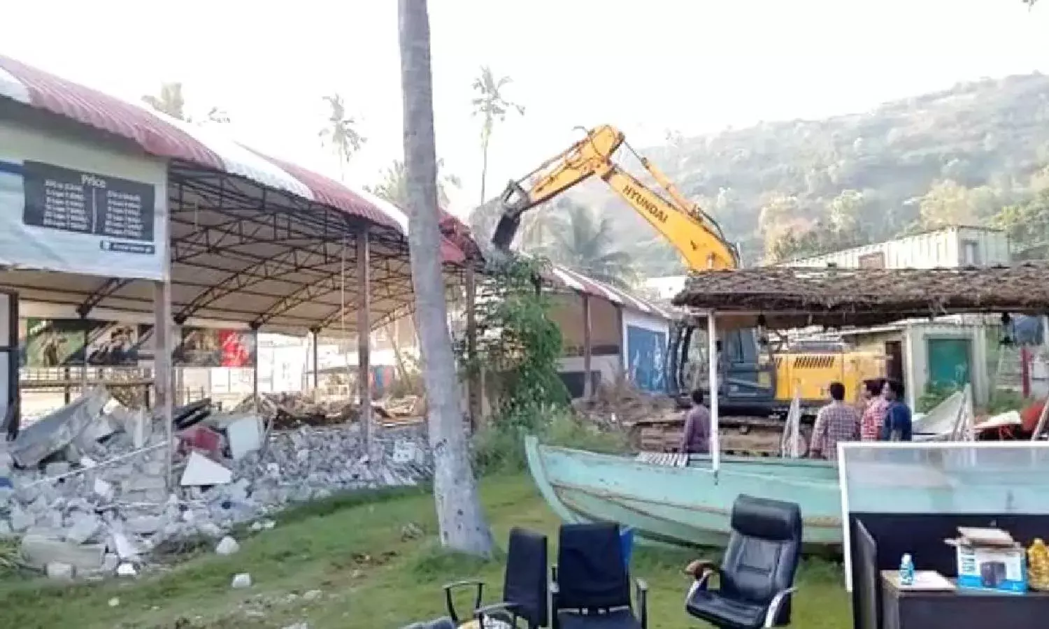 GVMC flattens go-kart park in Vizag owned by TDP ministers close aide