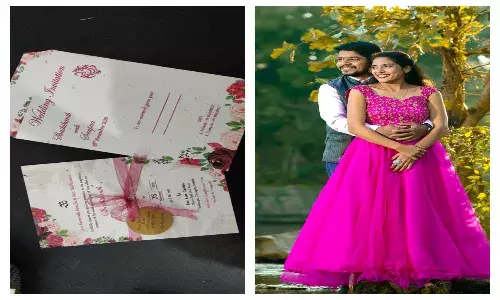Plantable wedding card, plastic-free reception, Telangana officers  green wedding creating buzz