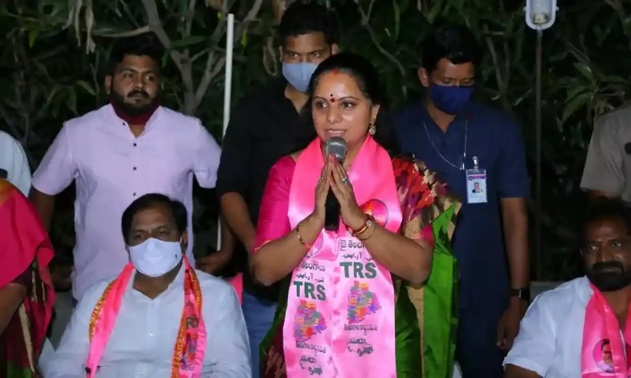 TRS owes no explanation to BJP; will win 99 seats in GHMC polls: MLC Kavitha