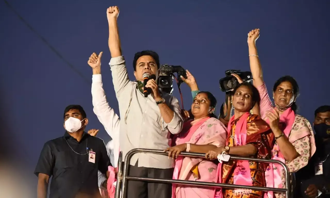 KTR throws 50 Qs challenge at BJP, compares BJP leaders to Goebbels