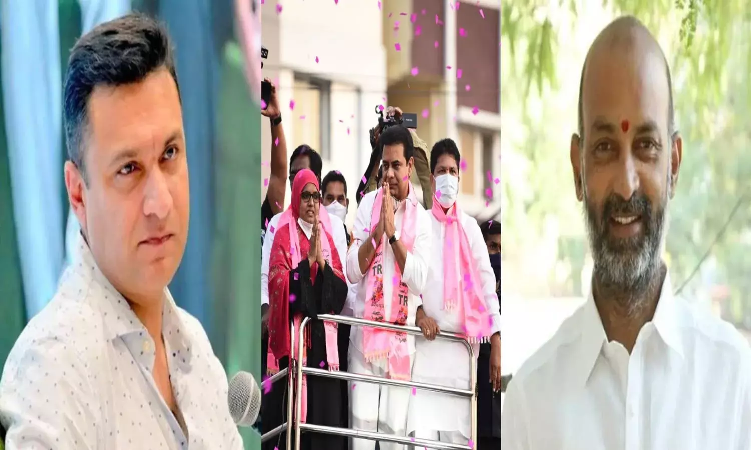 Akbaruddin challenges KTR to destroy PV and NTR ghats, Bandi Sanjay hits back