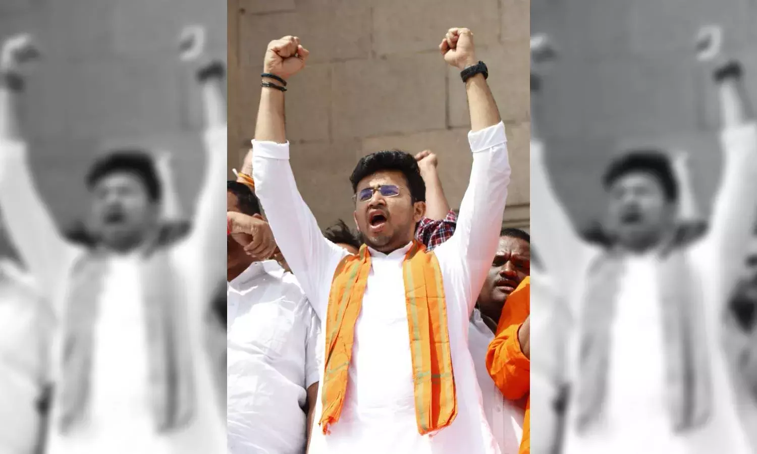 BJYM Chief Tejasvi Surya booked for criminal trespassing, breaking barricades at OU