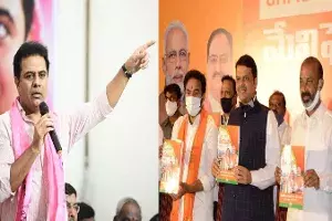 Nakal mein bhi akal chahiye: KTR takes a dig at BJPs manifesto Nakal mein bhi akal chahiye: KTR takes a dig at BJPs manifesto