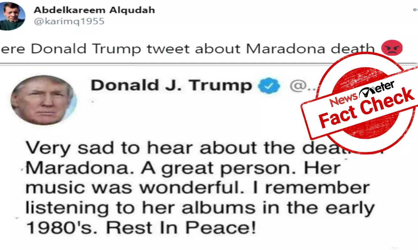 Fact Check: Argentine soccer great Diego Maradona passes away; American pop singer Madonna is still alive