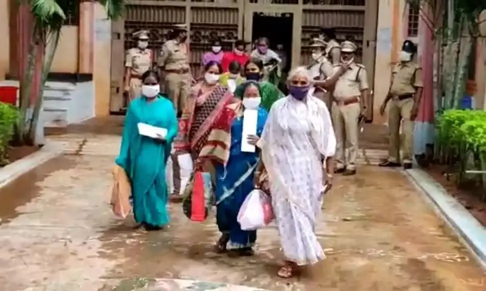Happy faces walk out of jail, AP govt releases 53 female life convicts