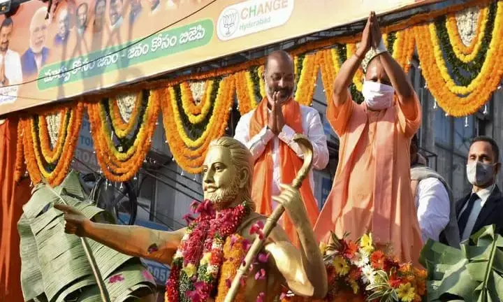 Battling `Jungle Raj slur at home, Yogi Adityanath says will  rename Hyderabad as Bhagyanagar