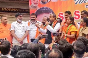 Hyderabad is the land of Bhagyalakshmi: Sambit Patra Hyderabad is the land of Bhagyalakshmi: Sambit Patra