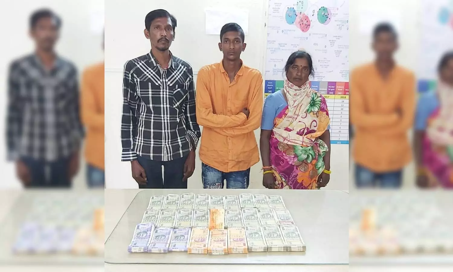3 arrested for robbing man of Rs. 12L after stealing ATM card