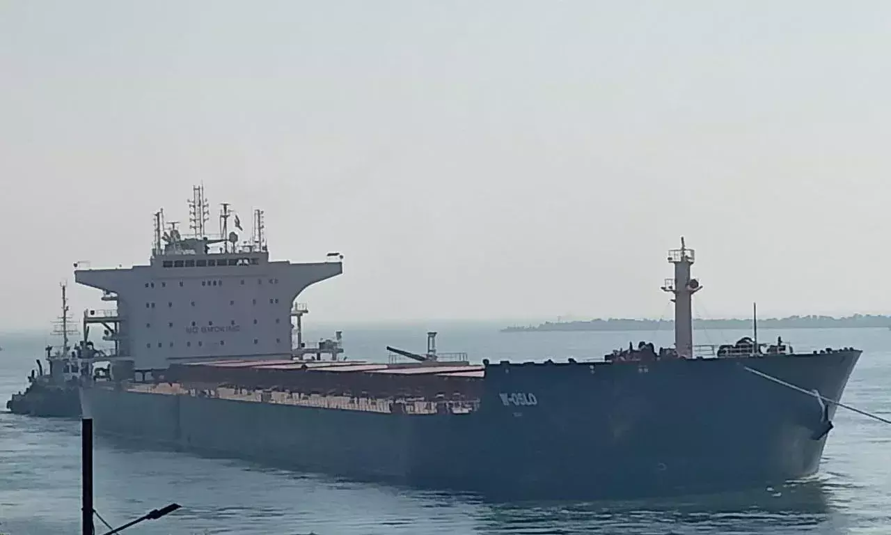 Vizag Port handles its biggest ship ever