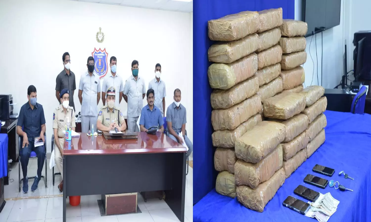 Rachakonda cops seize 76kg ganja, arrest 3