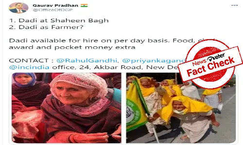 Fact Check: Old woman protestor at farmers rally is not Shaheen Baghs Bilkis Dadi