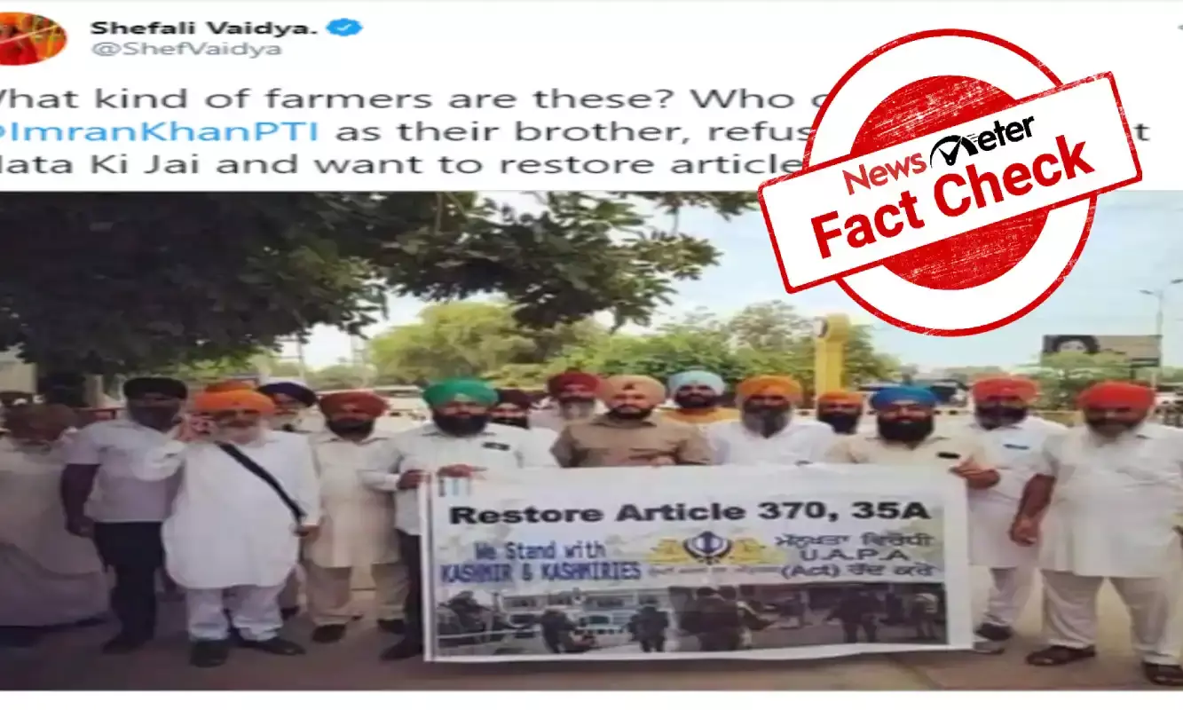 Fact Check: 2019 image of Article 370 protests passed off as 2020 farmers protests in Delhi