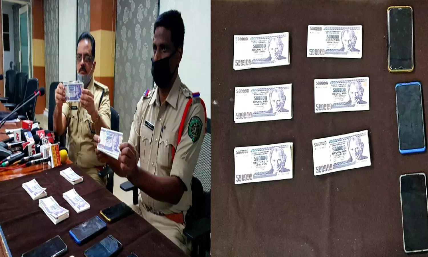 Six arrested for selling demonetized Turkish currency in Vizag
