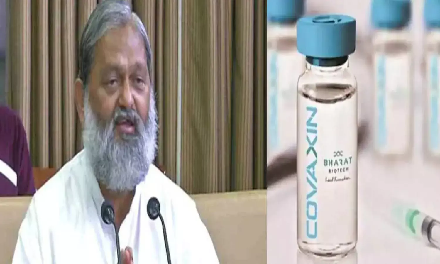Haryana Health Minister Anil Vij tests positive for COVID despite taking `COVAXIN shot