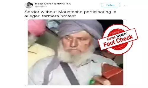 Fact check:  Viral claim that Muslim man posed as Sikh farmer is false