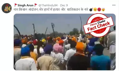 Khalistan slogans