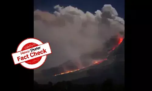 Fact Check: Volcano eruption in viral video is from Mount Sinaburg, not Mount Semeru