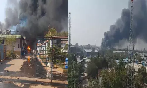 8 injured in massive fire at Vindhya Organics Private Limited in Bollaram