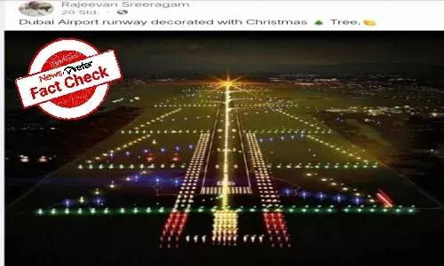 FACT CHECK: Airport runway decorated with Christmas lights is from Ireland, not Dubai