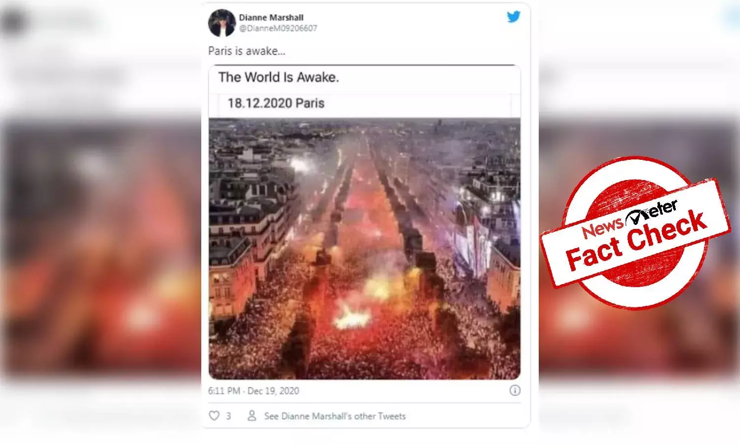 Fact check: No, French people are not protesting against government over Covid 19 restrictions