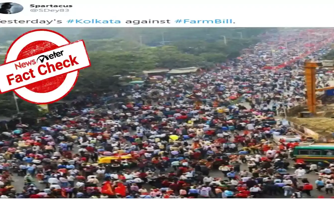 Fact Check: Photo from 2019 anti-CAB protest in Bengal falsely linked to 2020 farmers protest
