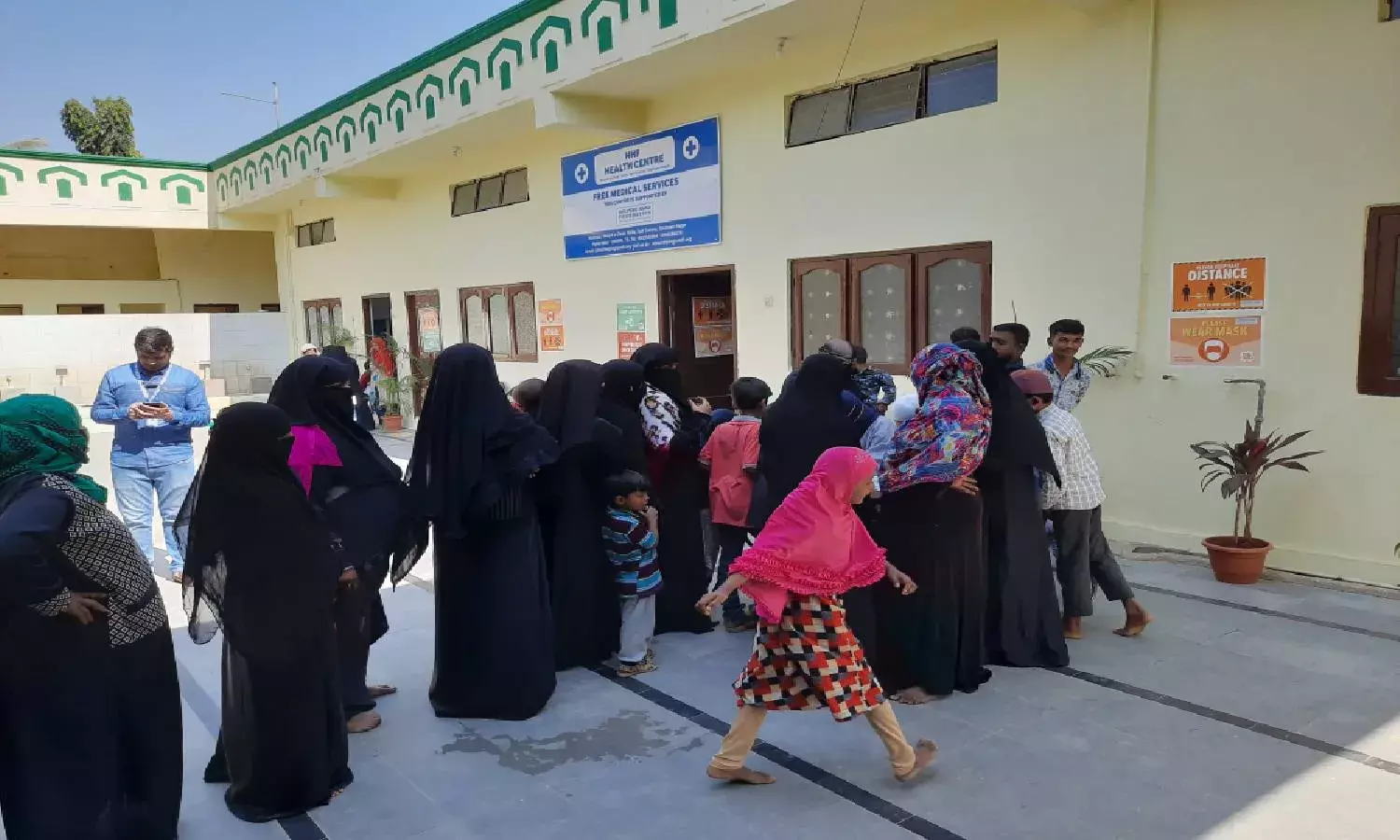 Health care centre set up at Osmanagar masjid to assist flood-affected families